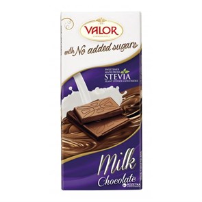Valor шоколад без сахара молочный 100 гр
