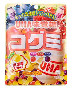 UHA Kogumi Жевательный мармелад ассорти со вкусом йогурта 85 гр
