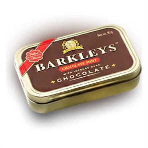 Barkleys chocolate mint леденцы с шоколадом и мятой 50 гр