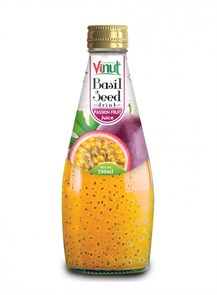 Basil Seed Drink Passion Fruit Flavor напиток семена базилика с ароматом маракуй 290 мл
