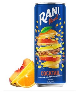 Rani Cocktail напиток сокосодержащий Рани коктейль с кусочками персика 240 мл