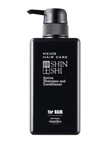 Otome Men's Hair Care active shampoo Shinshi Тонизирующий шампунь-кондиционер для мужчин 500 мл