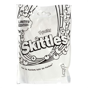 Skittles White Fruits Pouch жевательные конфеты 196 гр