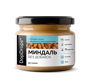 DopDrops паста миндальная без добавок 250 гр
