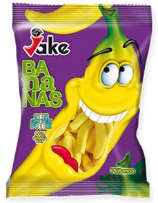 Jake жевательный мармелад Бананы в сахаре Халяль 100 гр