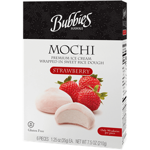 Bubbies Mochi Ice Creame моти-мороженное клубника