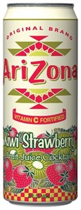 Arizona kiwi strawberry напиток чайный со вкусом киви клубника 680 мл