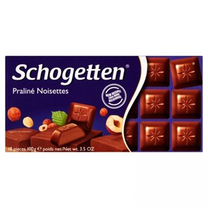 Schogetten Nugat молочный шоколад с нугой 100 гр