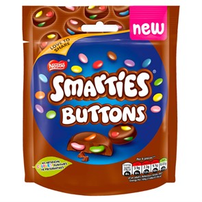 Nestle Smarties Buttons молочный шоколад с драже 90 гр