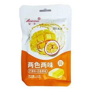 УДAnfeng жевательные конфеты со вкусом манго и маракуйи 24 гр