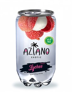 Aziano Lychee sparkling drink газированный напиток со вкусом личи 350 мл