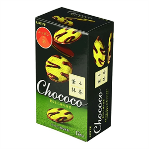 Lotte Chococo печенье зеленый чай в шоколаде 99 гр