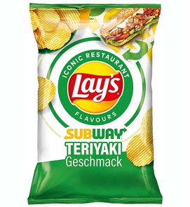 Lays Subway Teriyaki чипсы 150 гр
