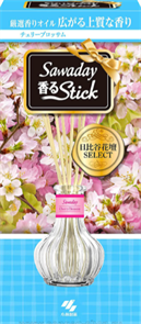 KOBAYASHI Sawaday Stick Cherry Blossom Натуральный аромадиффузор для дома флакон 70 мл 8 палочек