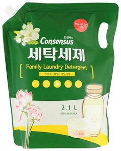 Consensus Liquid Laundry Detergent Жидкое сред-во для стирки аромат белого мускус мяг уп 2,1 л