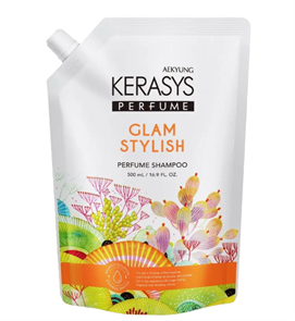Aekyung Kerasys Parfumed Glam & Stylish Шампунь для волос парфюмированный гламур (запаска) 500 мл