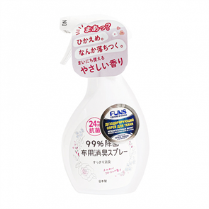 Daiichi Funs спрей для ткани дезодорирующий с антибактериальным эффектом розовый аромат 380 мл