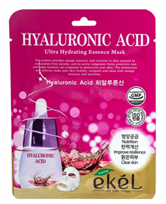 Ekēl UH Essence Mask Hyaluronic Acid Маска тканевая для лица гиалуроновая кислота, пакет 25мл