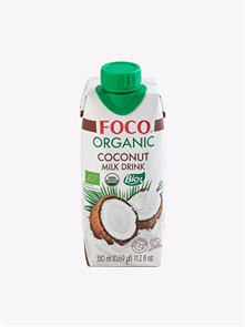 FOCO Organic кокосовый напиток без сахара 330 мл