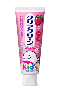 Kao Clear Clean Детская зубная паста с мягкими микрогранулами клубника 70гр