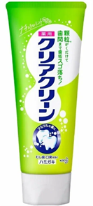 Kao Clear Clean Зубная паста с фтором для профилактики кариеса и гингивита, мята120гр