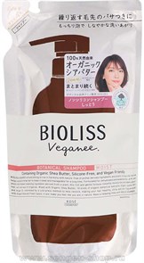KOSE Bioliss Botanical Veganee Moist Увлажняющий шампунь мягкая упаковка 340 мл