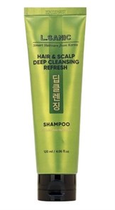 L.SANIC Освежающий шампунь для глубокого очищения волос и кожи головы 120 мл