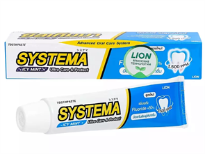 LION Thailand Systema Паста зубная для глубокой очистки со вкусом ледяной мяты 90 гр