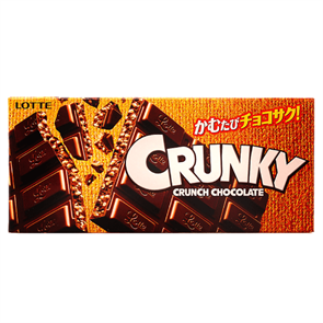 Lotte Crunky Crunch Chocolate Шоколад Кранки хрустящий 45гр
