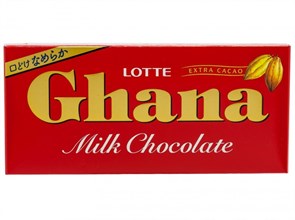 Lotte Ghana Шоколад молочный Гана 50 гр