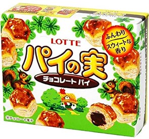 Lotte Pie No Mi Печенье бисквитное шоколад 73гр