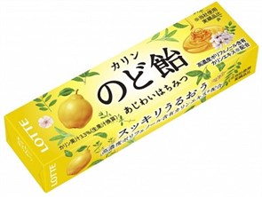 Lotte леденцы со вкусом айвы и мёда 10 шт 59,4 гр
