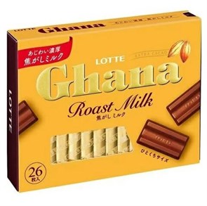 Lotte Шоколад ГАНА Экселент топлёное молоко, набор 4,6г х26шт