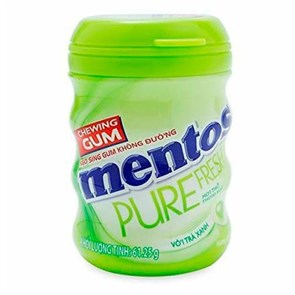Mentos pure fresh жевательная резинка со вкусом лайма и мяты 61,25 гр.