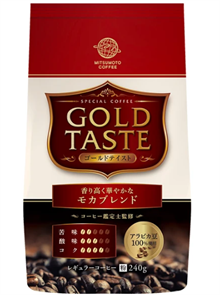 MitsuMotoCoffee Gold Taste Кофе молотый  Мокко (Красная) 240г