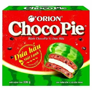 Orion Choco Pie пирожное шоколадное Арбуз 336 гр