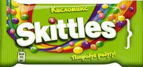 Skittles Crazy Sours жевательное драже 38 гр