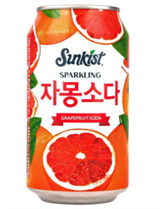 Sunkist Grapefruit soda Газированный напиток 355мл