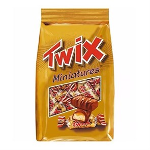 Twix Miniatures Шоколадные конфеты 220 гр