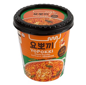 Yopokki Kimchi Cup Rapokki рапокки с кимчи рамен с рисовыми палочками 145 гр