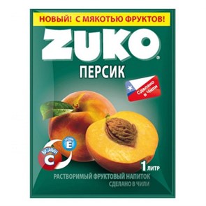Zuko растворимый напиток персик 20 гр