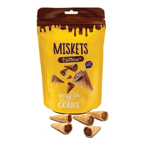 Miskets Рожки вафельные с начинкой из молочного бельгийского шоколада  100 г