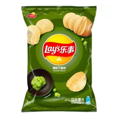 Lay's Wasabi Flavor чипсы со вкусом васаби 70г