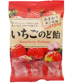 Pine Леденцовая карамель с клубничным вкусом STRAWBERRY COUgH DROP от боли в горле 60 гр 031283