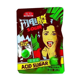 HeHe Acid Sugar карамель кислая со вкусом Яблока 26 гр 0886