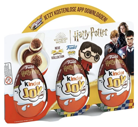 Ferrero Kinder Сюрприз Joy 3 in 1 Harry Potter Quidditch шоколадные яйца 60 гр 118878