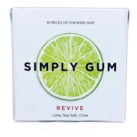 Simply Gum Natural Revive американская жевательная резинка со вкусом лайм, чили и морской соли 97586