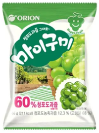 Orion My Gummy Green Grape мармелад жев со вкусом зеленого винограда 66 гр 343705