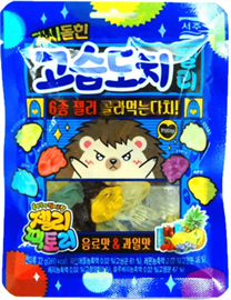 Seoju Hedgehog Gummy Cola And Tropico Fruit Flavor мармелад ёжик вкус тропико 72 гр 122193