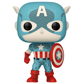 Funko POP! Bobble Marvel D100 Retro Captain America (Exc) Фигурка 118954